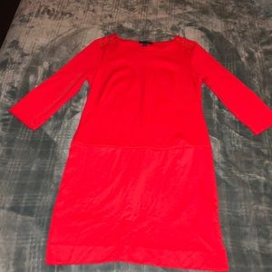 Red Dress with Pockets in front